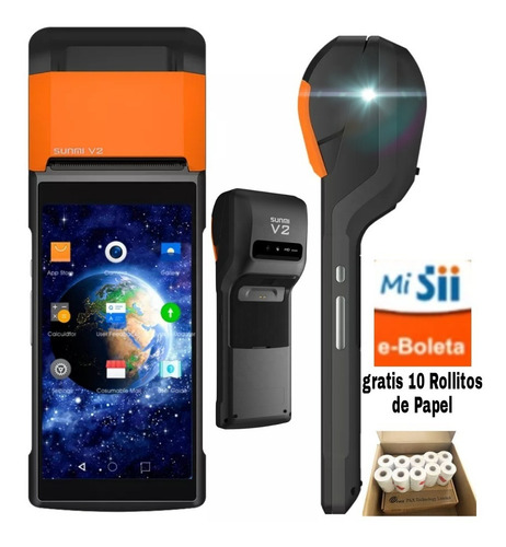 Sunmi V2 Boleta Electrónica Máquina + Papel