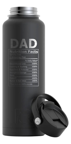 Termo 40oz Rtic Grabados Dad Nutrition Facts Varios Colores