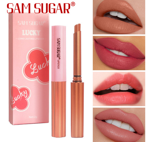 Lápiz Labial Hidratante De Larga Duración 1pcs