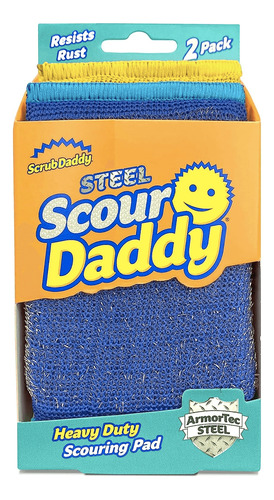 Scrub Daddy Steel Scour Acero Inox 2 Unid
