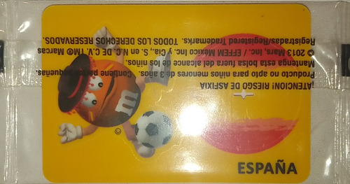 Tarjeta Armable Selección España Mundial 2014 - M&m's Nueva