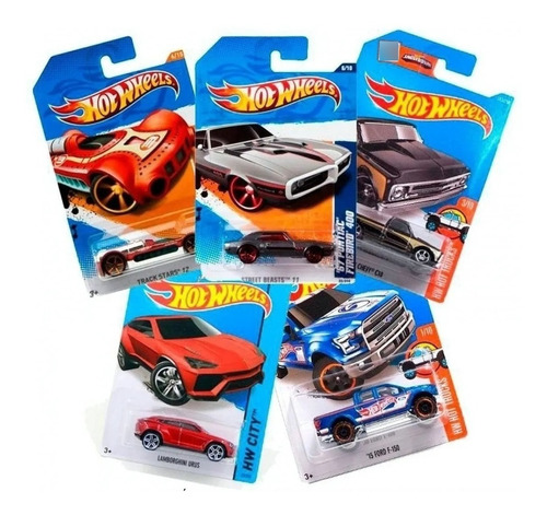 Hot Wheels Pack X5 Autos Surtidos Coleccionable Original