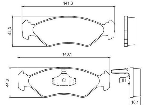 Kit Discos Y Pastillas Lpr Delanteras Ford Ka / Fiesta