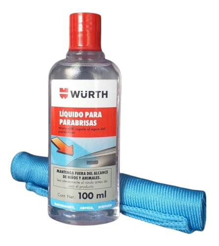 Wurth Water Off X 100ml Parabrisas + Microfibra Para Vidrios