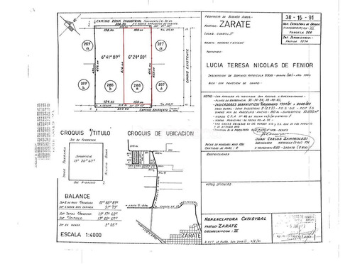 Imagen 7 de 7 de Terreno Fraccion En Venta Ubicado En Zárate, G.b.a. Zona Norte