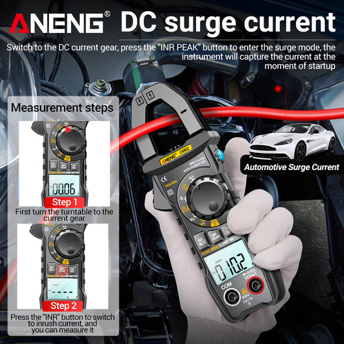 Pinza Amperimétrica Digital Aneng Cm82, 6000 Cuentas True R