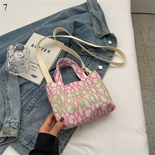 Bolsos De Hombro Pintados Con Letras, Bolsas De Gran Capacid