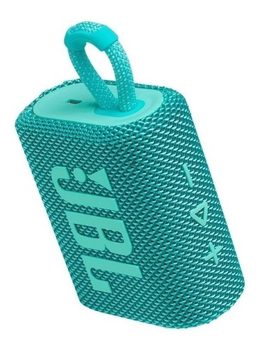 Imagen 2 de 6 de Parlante JBL Go 3 portátil con bluetooth waterproof teal