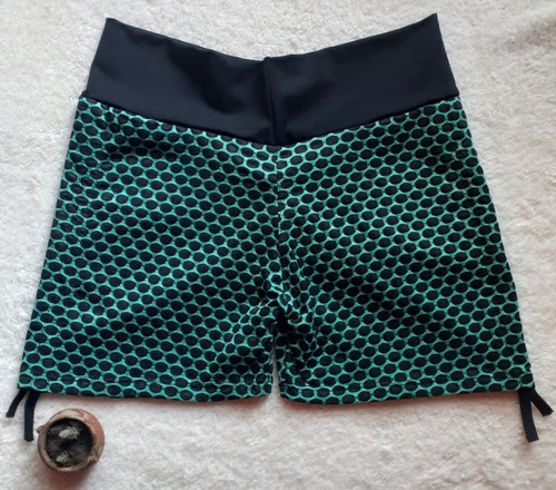 Short Deportivo Panal Con Frunce Levanta Cola Anticelulitis