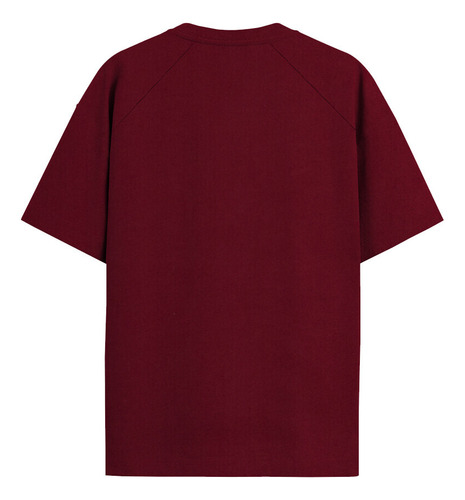 Polera Nixon Men Tiny Logo Burgundy