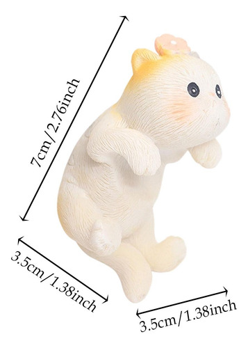 Garden Cat Statue Flower Pot Hugger Decoración De Estilo C
