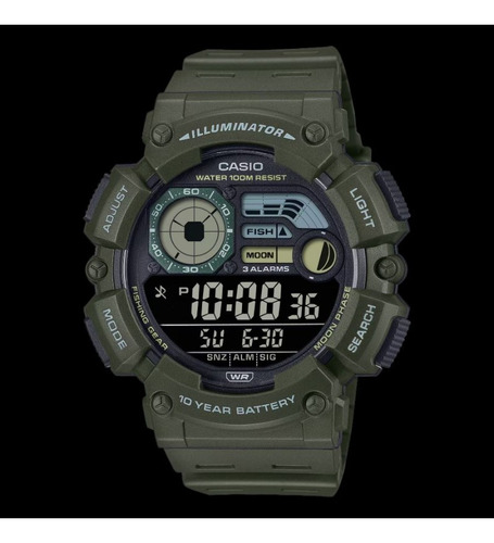Reloj Casio moda modelo Ws-1500h-3bvcf correa beige