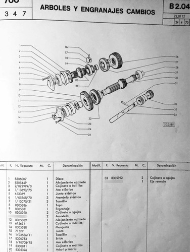 Manual De Repuestos Tractor Fiat 700 Motor Someca