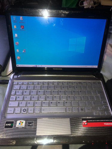 Mini Laptop Toshiba Windos 10 Pc Computadora Barata Plata Y Negro (Usado)