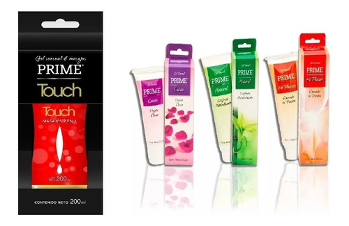 Prime Combo Lubricante Touch Natural Hot Excite X4  ¡envío!