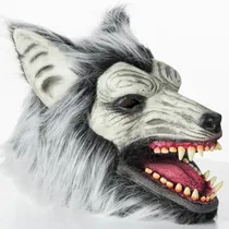 Comprar Máscara De Lobo De Terror De Halloween, Disfraz De