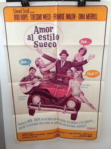 Afiche De Cine Original - Amor Al Estilo Sueco