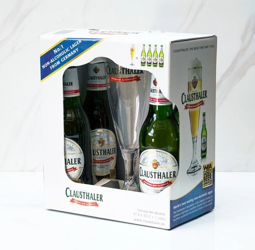 Pack X24 Cerveza Sin Alcohol Clausthaler Porron 330 Ml