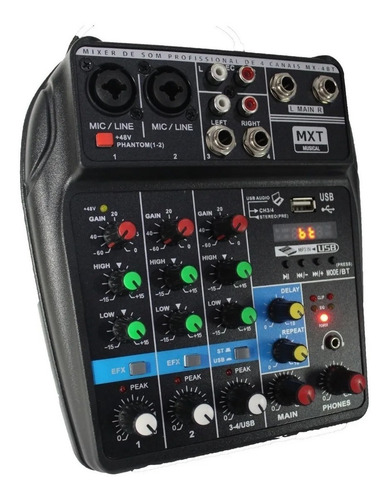 Imagem 8 de 10 de Caixa Ativa 8 Passiva 150 Watts Mesa Som 4 Canais Interface