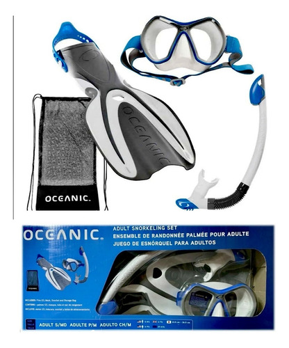 Kit De Buceo Oceanic Set Snorkel Adultos