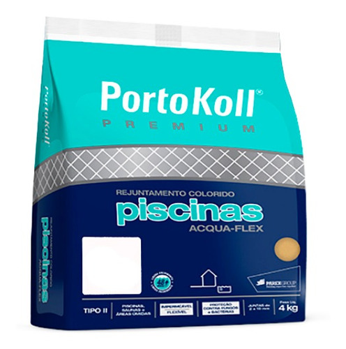 Rejunte Para Piscina Porto Koll 4kg Cor Branco