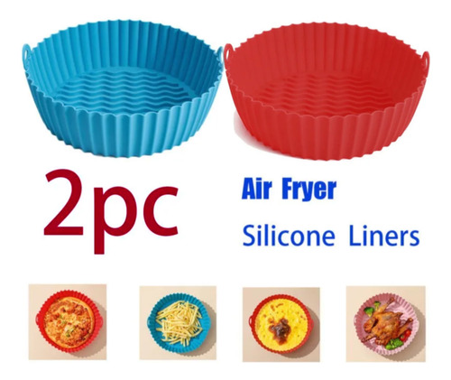 2p Vermelho Accesorios Para Fritadeira De Ar Bandeja Airfrye