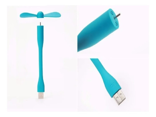 Imagen 3 de 3 de Mini Ventilador Flexible Usb Celular Pc Verano Colores