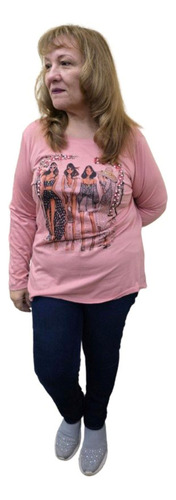 Remera Algodon Spum Sublimada Mangas L,personalizada T 1 A 8