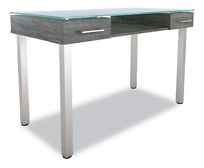 Prestige Glass Writing Desk 47.1  X 23.5  X 29.5  Gray U Vvc