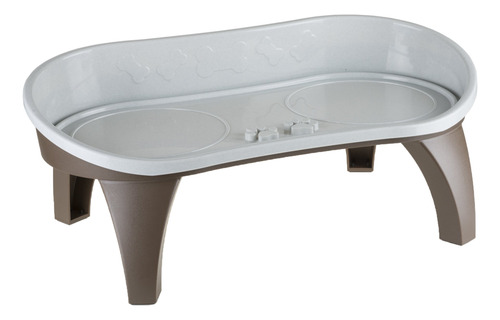 Petmaker Elevated Pet Feeding Tray With Splash Guard And