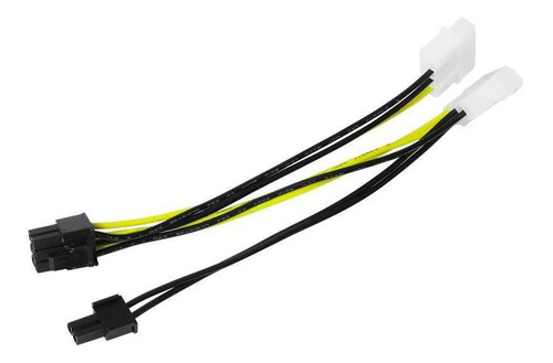 Cabo Vga Pci-e 8 Pinos 6+2 2 Ide Molex Fonte Dex Cm-12