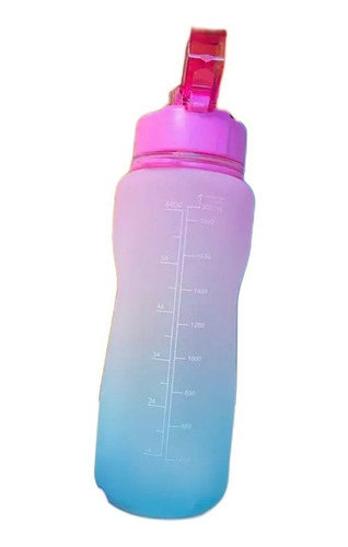 Botella De Agua Motivacional 2lt Con Correa Colores