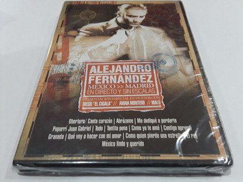 Alejandro Fernández - En Directo Y Sin Escalas - Cd + Dvd