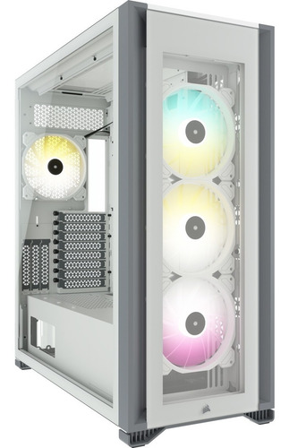 Imagen 1 de 9 de Gabinete Gamer Corsair Icue 7000x Rgb Tg Full Tower White