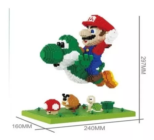 Imagen 2 de 2 de Rompecabezas 3d Mario Y Yoshi Armable Block 