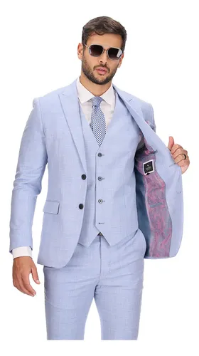 Traje azul cielo hombre sales