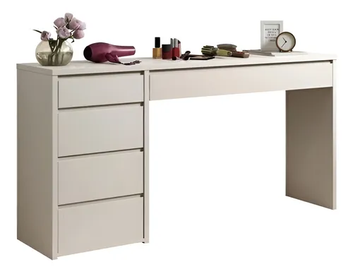 Escrivaninha 5 Gavetas Berlim Yescasa 136x81x45cm Off White