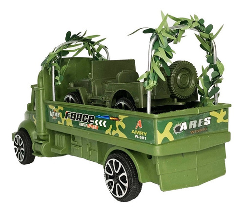 Imagen 4 de 7 de Camion Militar De Juguete + Auto - Vehiculos De Guerra