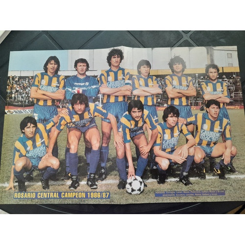Poster Rosario Central Campeón 1986 1987 Posters 