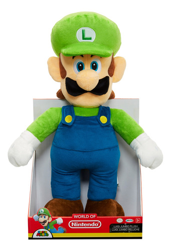 Peluche Super Mario Modelo Luigi 50 Cm Original