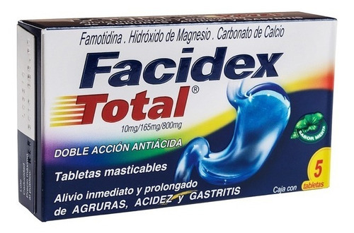 Facidex Total Masticable Caja 5 Tabletas
