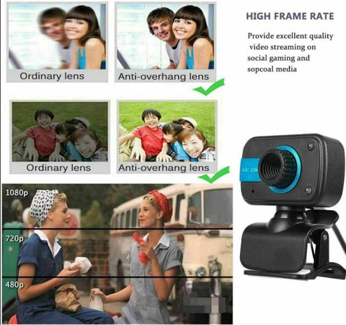 Cámara Web Para Computadora De Hd Con Enfoque Automático