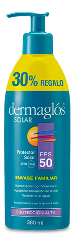 Protector Solar Dermaglós Fps 50 Fps 50 En Emulsión De 380 M