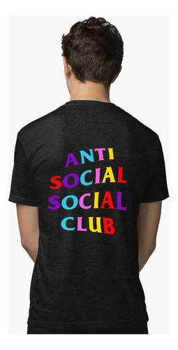 Remera Antisocial Social Club - Unisex Cuello Redondo - A02