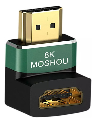 Adaptador Hdmi 2.1 90 Graus Moshou 8k 4k 2k 48gb Tv Painel 