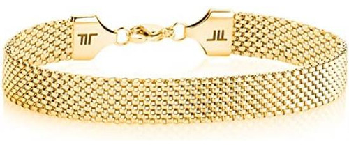 London Fog Pulsera De Eslabones De Malla Chapada En Plata A