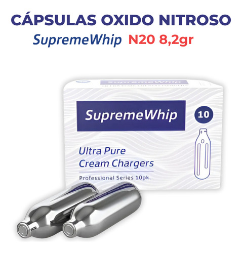 Cápsula N20 Para Cremera-sifón Crema Chantilly 50u Universal