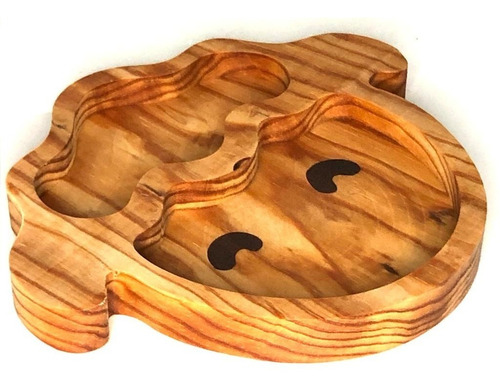 Plato De Comida Madera Infantil Personalizado Borreguito