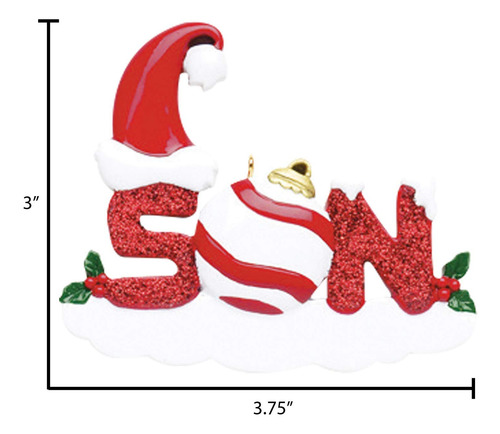 Adorno De Navidad Familiar Personalizado Para Hijo