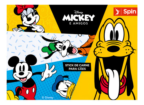 Petiscos Spin Disney Pixar Mickey Para Cães Sabor Frango 25g